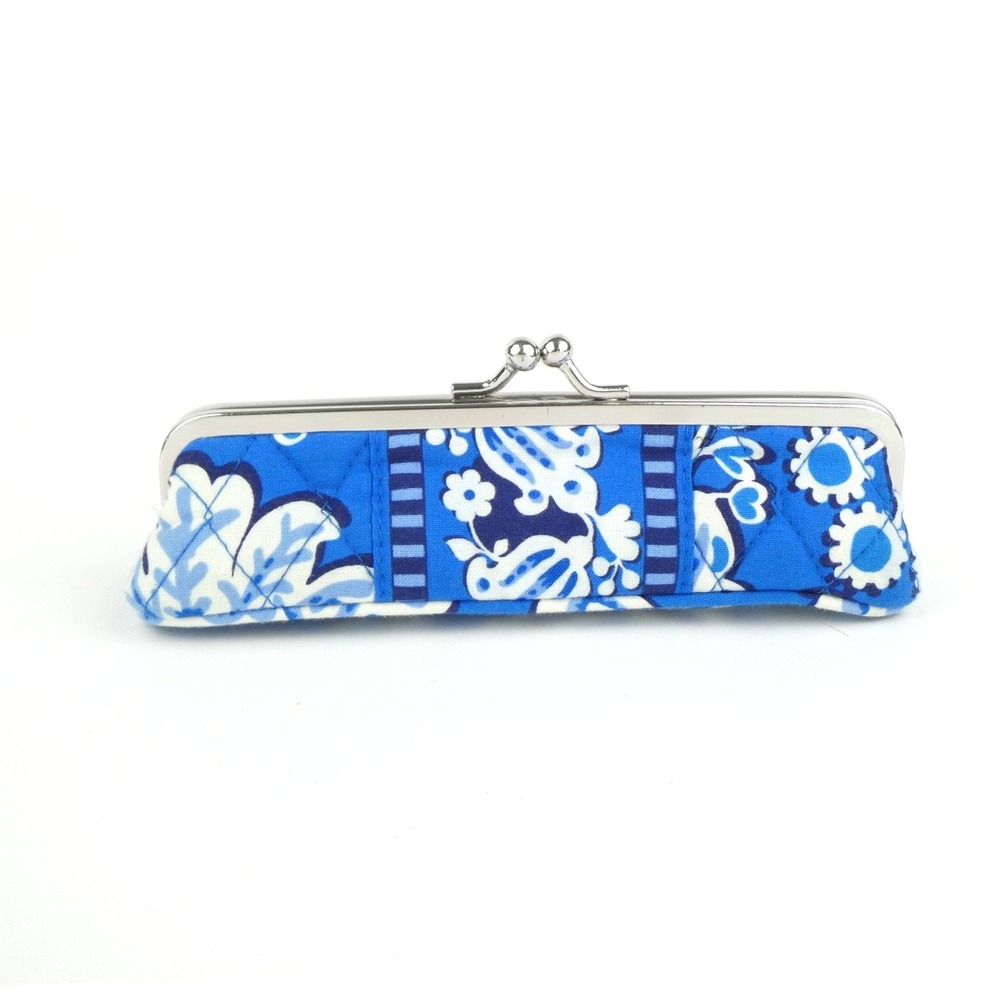 Vera Bradley Lagoon Kiss Lock Slim Eyeglass Case